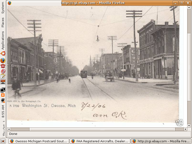 Looking North on Washington St. from Comstock St. in about 1906
